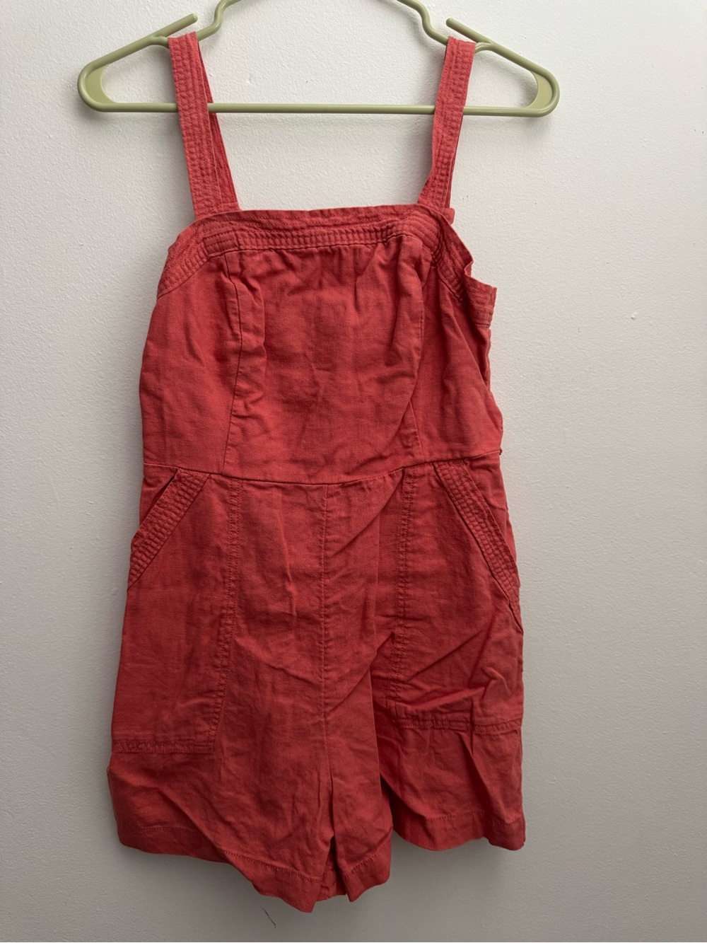 Old Navy Coral Red Romper